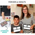 thumbnail image 3 of WWS-Snack Containers Mini Bento-Box Small Lunch Boxes Set for Boys Kids Teens Adults | Leak-Proof BPA Free | Grey Black Mini 2 Pack, 3 of 4