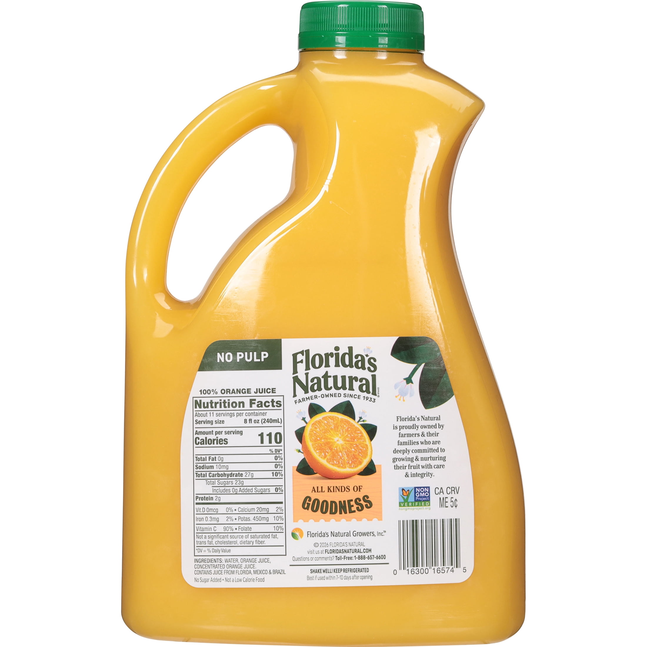 Florida's Natural Orange Juice No Pulp 89 oz
