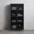 thumbnail image 5 of 75" Contemporary Glass & Metal Display Cabinet in Black, 5 of 5