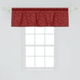 thumbnail image 2 of Ambesonne Flower Window Valance, Flowers Leaves and Swirls, 54" X 18", Burgundy and Red, 2 of 3