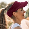 thumbnail image 2 of QASIEATN Popular Sun Hats for Women Sports Sun Visor for Women Lightweight Packable Stretchy Hats for Running Tennis Fall Fashion Accessories, 2 of 6