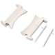 thumbnail image 1 of 1 par/set adaptador de conexión de correa de acero inoxidable para Galaxy Watch 4 pieza de conexión de correa de reloj plateada, 1 of 8