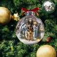 thumbnail image 3 of Antqov Christmas Balls Ornaments, Cat & Dog Xmas Crystal Glass Ball Hanging Decorations for Christmas Tree Ornaments, Home Holiday Party Decor (3.14 Inch), 3 of 6