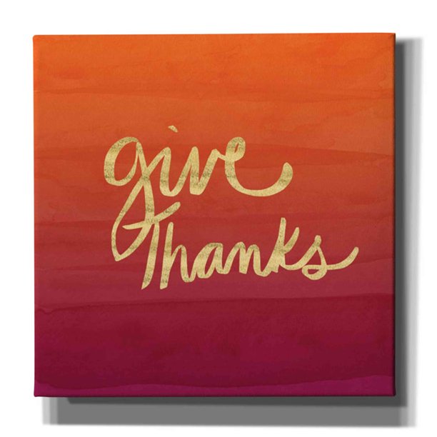 Epic Graffiti 'Give Thanks' By Linda Woods, Canvas Wall Art, 12"X12" -  Walmart.com