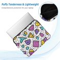 thumbnail image 2 of FORMRS 13-13.3 inch Laptop Sleeve Case Soft Carrying Quilted Computer Bag Cover, Purple Retro Pattern, 2 of 7