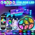 thumbnail image 2 of Tira de Luces Led USB Wifi 1-30M RGB 5050 Bluetooth APP Control Luces Led diodo Flexible decoración para sala de estar lámpara cinta, 2 of 4