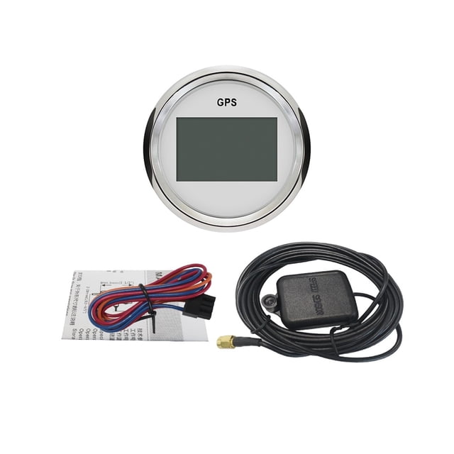 Universal 52mm Digital GPS Speedometers Odometers 0-999 Speed Milometer With GPS Antenna 9-32V With Red Backlight Shows SOG ODO ,Universal Compatibility