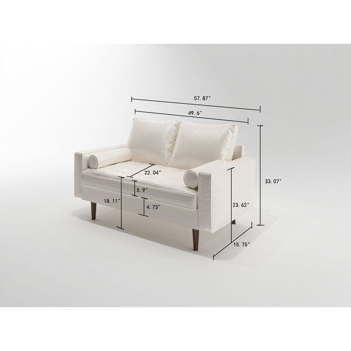 Womble 50.3'' Velvet Square Arm Loveseat