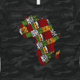 thumbnail image 4 of Inktastic Black History Month Africa in Handmade Textile Fabric Women's T-Shirt, 4 of 5