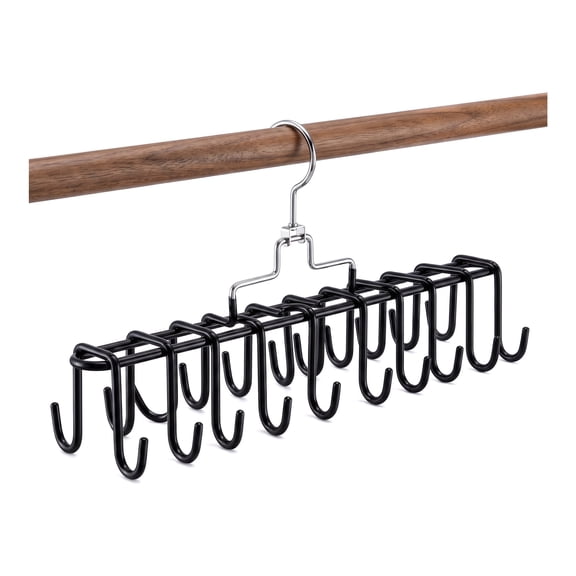 Bra Organizer for Closet Organizer, Premium Wooden Tank Top Hangers with 20 Foldable Hooks,Premium Wooden Space Saving Hangers Closet Organizers and Storage for Dorm & Apartment