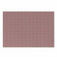 thumbnail image 1 of Ikat Cutting Board, Geometric Illustration Curved Lines Oval Shapes Traditional South East Motifs, Decorative Tempered Glass Cutting and Serving Board, Small Size, Maroon White, by Ambesonne, 1 of 1