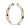 thumbnail image 2 of Wooden Handheld Headless Tambourine Single Row Jingle Musical Instrument Kid Toy, 2 of 7