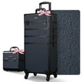 thumbnail image 1 of Byootique Makeup Train Case Trolley w/ Cube Case Cosmetic Organizer Rococo, 1 of 11