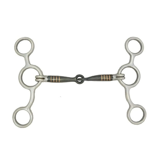 Sweet Iron Jr. Cowhorse Smooth Snaffle Gag Bit 5 3/4" Cheek