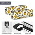thumbnail image 4 of Cauagu Cute Bee Print Leather Pencil Pen Case - Stationery Bag Portable Stationery Bag Big Capacity Pencil Pouch Cosmetic Organizer Bag for Men & Women, 4 of 7