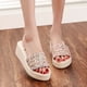thumbnail image 1 of Zapatos de cuña con chanclas de verano para mujer, cómodos zapatos informales de playa Wmkox8yii  hj789, 1 of 8