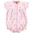 thumbnail image 2 of Hudson Baby Infant Girl Cotton Rompers 3pk, Pink Flamingo, 18-24 Months, 2 of 4