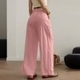 thumbnail image 6 of Horkkom Wide Leg Sweatpants Women Elastic Waist Drawstring Sweat Pants Casual Loose Sweatpant with Pockets L, Gifts for Women, 6 of 9