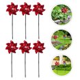 thumbnail image 1 of OUNONA Balcony Viewing Windmill Red Plastic Delicate Shape 6Pcs, 1 of 8