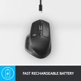 thumbnail image 3 of Logitech MX Master 2S | Bluetooth Laser Mouse - Wireless - Graphite, 3 of 5