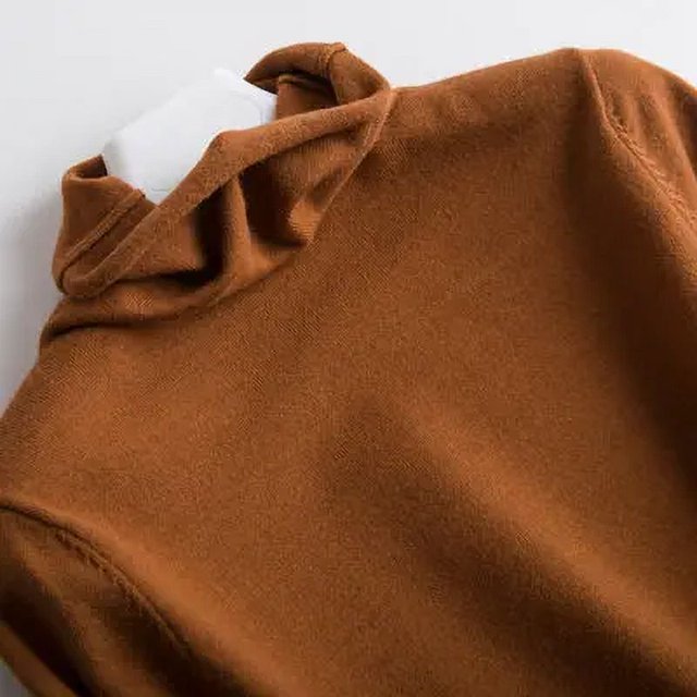 Suéter de mujer Otoño Invierno Cálido Cuello alto Camisas de botones Moda coreana Jerseys de manga larga Encaje Casual Prendas de punto