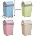 thumbnail image 2 of Cubo de basura clasificado Billuyoard con tapa abatible de plástico 10L Rosa, 2 of 6