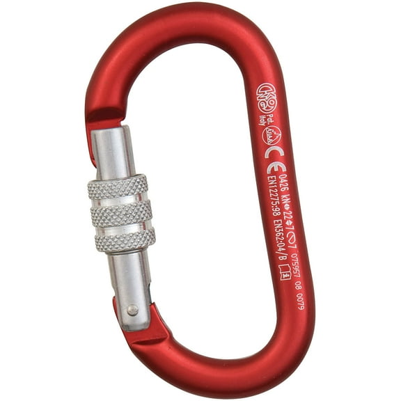 Kong Kong Oval Keylock Carabiners - Set of 2 Anodized Carabiners for Secure Key Organization