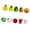 10, variant on 10/20/30Pcs Fruit Shaped Art Beads Hand Painted Glass Beads Jewelry Crafting Supplies For Adults Handmade Craft