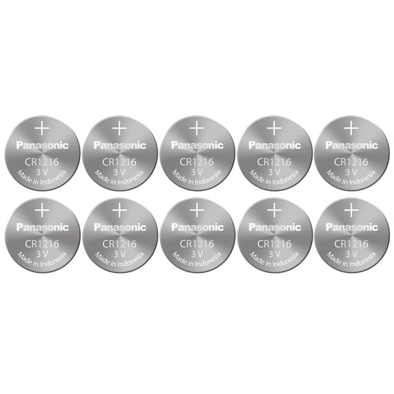 Panasonic CR1216 3 Volt Lithium Coin Battery (10 pcs)