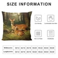 thumbnail image 5 of Chilfamy Deer Baby Bird Pillow Cushion Covers for Home Decor Sofa Couch Bedroom Car Chair 1PC 12x12in, 5 of 5