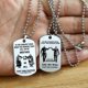 thumbnail image 3 of Collar con placa de identificación para perro, colgante fraternal para hombres, motocicleta, ejército, hermanos, soldado, hombre duro, mejor amigo, joyería de acero inoxidable, regalo Zqw, 3 of 5