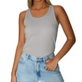 thumbnail image 2 of Helii Women Tank Top, Sleeveless Ribbed Top, Summer Slim Casual Tee, Workout Active Wear, 2 of 8