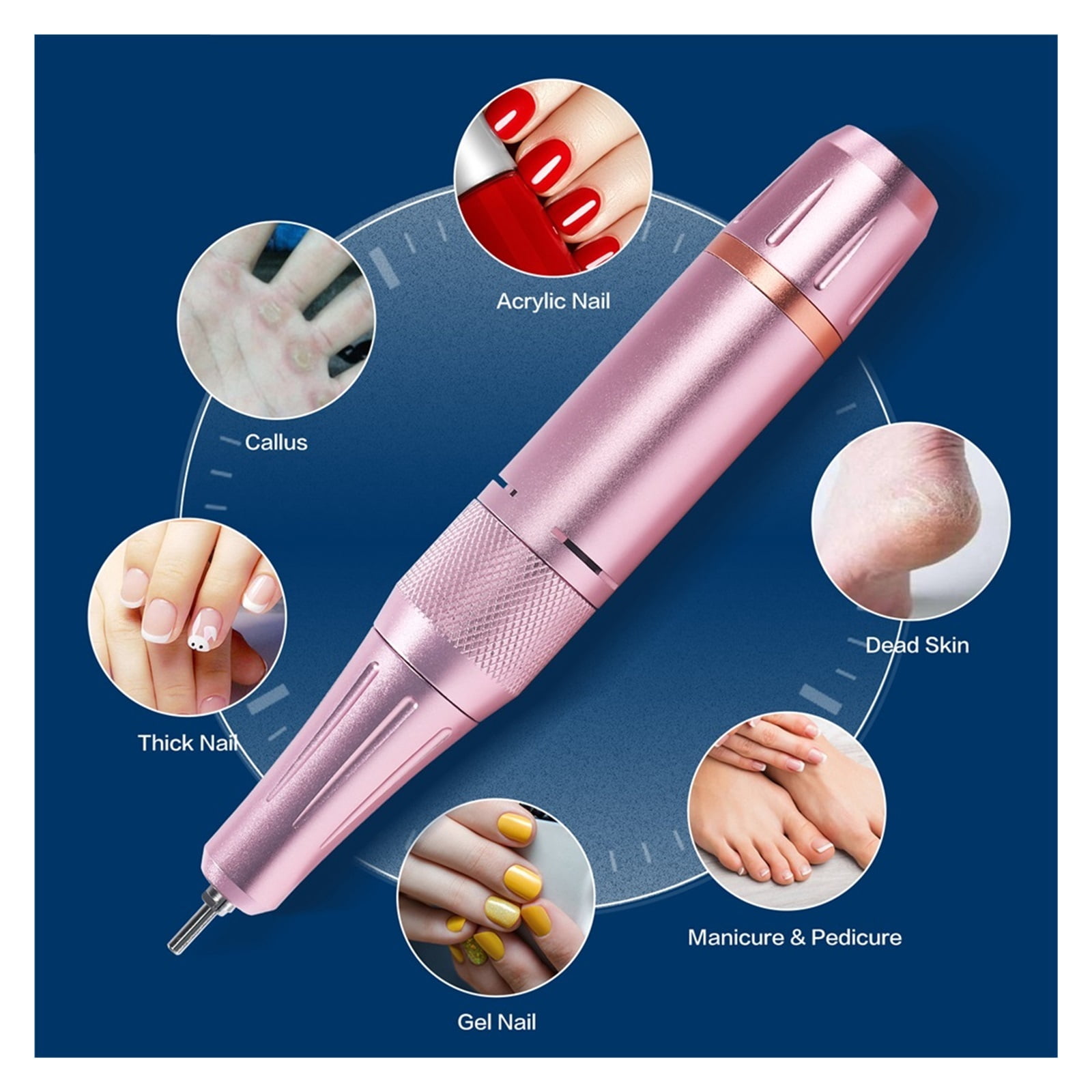 35000 RPM Nail Drill For Manicure, Electric Nails Sander, Nails Polisher, Cutter File For Nail Art Equipment, Nail Sander Bits