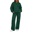 thumbnail image 3 of 2 Piece Sets for Women Lounge Set Fall Outfits 2026 | 2 Piece Outfits,Long Sleeve,Solid,Wide Leg Sweatpants,Matching Sets Women Clothing,Tracksuits,Pants Set, 3 of 8