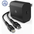 thumbnail image 5 of Galvanox Charger Set for iPhone 13 12 11 - Apple MFi Certified Fast Charge USB-C to Lightning Cable with Rapid-Charging PD Wall Plug Adapter for iPhone 8/8Plus X XS XR/11/Pro/Max (18W 2019 Release), 5 of 6