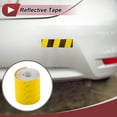 thumbnail image 2 of Unique Bargains 1 Pcs Safety Warning Reflective Tape Increased Visibility Reflective Strips 9.84ft x1.97" Yellow, 2 of 6
