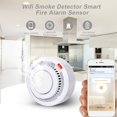 thumbnail image 5 of Tuya WiFi Detector de humo inteligente Detector de humo inteligente Soporte Aplicación móvil Alarma Control remoto Kuyhfg Sin marca, 5 of 5