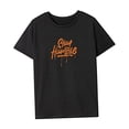 thumbnail image 4 of Camiseta para mujer de verano de moda simple cuello redondo camisa para viaje trabajo deportes senderismo Negro, 4 of 7