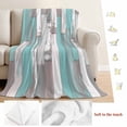 thumbnail image 5 of Turquoise Gray Blanket Soft Cozy Warm Throw Blanket for Couch, Plush Fuzzy Flannel Fleece Blankets for Sofa, Country Retro Mottled Texture Wood Grain Bed Blankets Lightweight Gifts for Women, 50"x60", 5 of 9