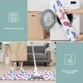 thumbnail image 6 of Pink Blue Butterfly Pattern Kitchen Rugs Sets Of 3,Kitchen Runner Rugs Non Skid Washable,Decorative Kitchen Floor Mats for Kitchen,Sink,Laundry,17"x30"+ 17"x47" + 17"x59", 6 of 6