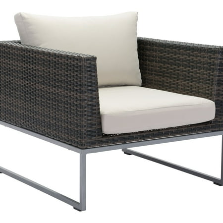 Zuo Modern Malibu Aluminum Patio Arm Chair