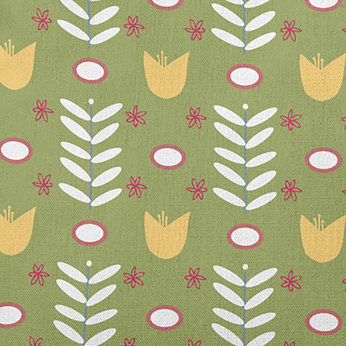 Simply Daisy 16-inch Square Spring Garden Polyester Indoor Pillow, Apple Green Qty 1
