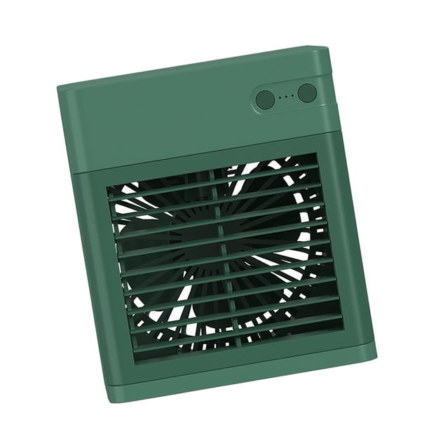 Inteprter Ventilador de escritorio de refrigeración portátil, aire acondicionado, Mini enfriador de aire de agua, humidificador recargable por USB para Electrodomésticos Verde Inteprter HA004078-02B