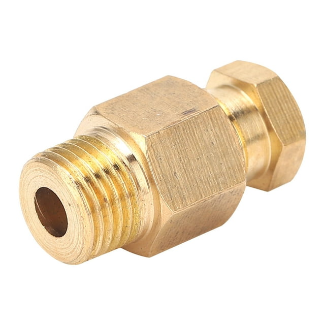Conector de conexión de tubería, codo de conexión de tubería de aceite Adaptador de conexión de tubería Codo de conexión de tubería de aceite de latón Probado y confiable