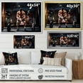 thumbnail image 4 of Designart "Deadlift Training Preparation" Aerobic & Bodybuilding Picture Framed Canvas Wall Art, 4 of 5