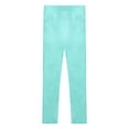 thumbnail image 2 of iiniim Girls Active Leggings Athletic Pants Workout Running Yoga Sports Dancewear Footless Tights Age 3-14 Light Blue 9-10, 2 of 7