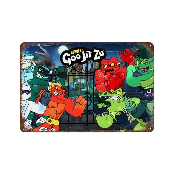 Heroes of Goo Jit Zu-theme Metal Sign，Personalized Metal Sign Wall Decor for fans,friends,family and Lovers Gifts 8x12 Inch