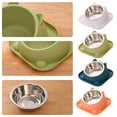 GHYJPAJK Fun Shaped Anti Tipping Cat Bowl With Added Water to Prevent