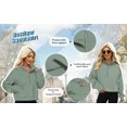 thumbnail image 4 of Rosvigor Sweatshirt for Women Half Zip Cropped Pullover Fleece Hoodies Fall Winter Tops Thumb Hole, 4 of 7