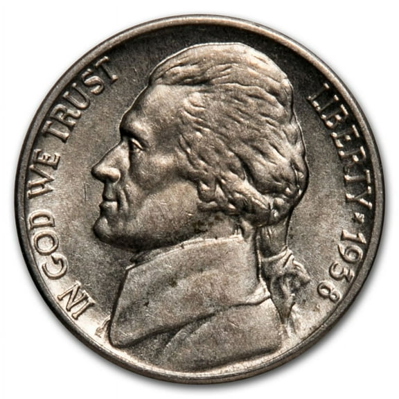 1938 Jefferson Nickel AU